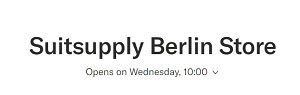 Suitsupply Berlin