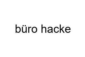 Einer der besten Architekten Berlins ist Büro Hacke, logo